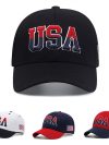 New Fashion Fastball Cap USA Embroidered American Flag Baseball Cap For Men Women Snapback Hat Unisex Hip Hop Hats