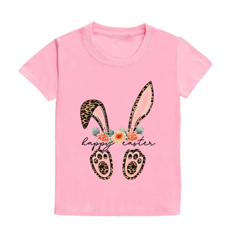 Hip Hop Bunny Print Easter Child Shirts Toddler Outfits Kids Shirt Boy Girl Clothes Easter Party Kid Gifts T-shirt Children Tee - Image 9