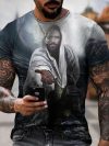 2024 Men's Women's Summer Short Sleeve Tees New Easter T Shirts The Cross 3D Print Fashion Plus Size Christian Jesus T-shirt Top