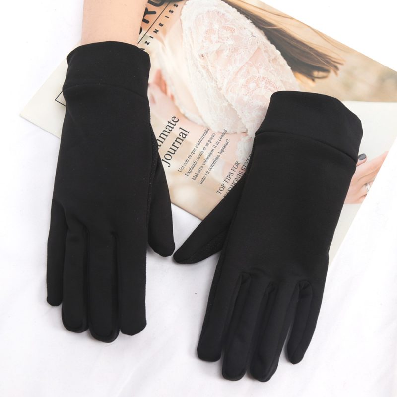 Autumn Winter Black For Men Thin Thermal Gloves Touch Screen Outdoor Non-Slip Riding Warm Gloves Windproof Resistant Anti-skid - Image 5
