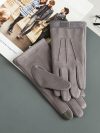 Suede Man Winter Keep Warm Touch Screen Gloves Fashion Add Cashmere Outdoor Windproof Mens Gloves Leisure Cycling Gloves