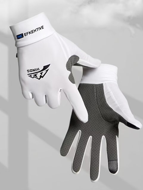 Sunscreen gloves, men's and women's fishing gloves, thin and breathable fully matched ice riding gloves, summer adhesive gloves