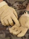 Mens Outdoor Tactical Gloves Full Finger Combat Bicycle Riding Sport Anti-slip Gloves MTB Gloves Wear Resistant