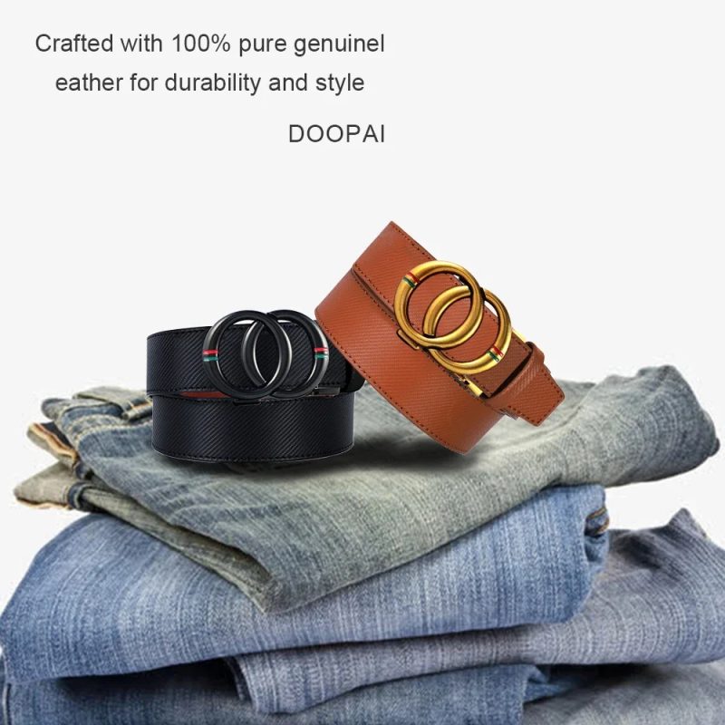 Men Belts Genuine Leather Luxury Brand Designer Fashion Automatic Buckle Vintage Men's Jeans High Quality Men’s Designer Belts - Image 5