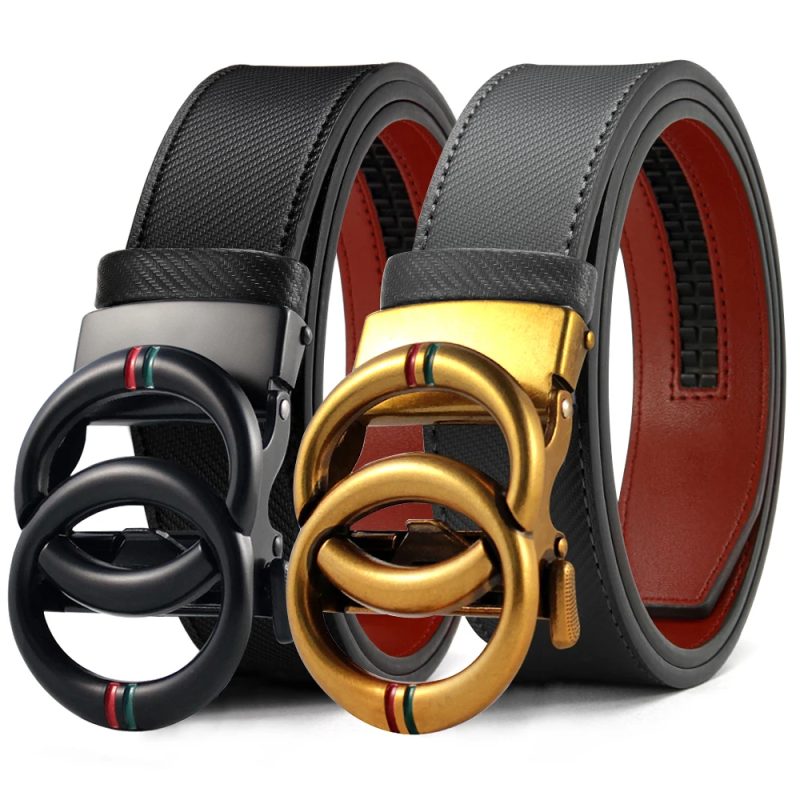 Men Belts Genuine Leather Luxury Brand Designer Fashion Automatic Buckle Vintage Men's Jeans High Quality Men’s Designer Belts - Image 11