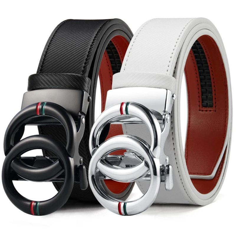 Men Belts Genuine Leather Luxury Brand Designer Fashion Automatic Buckle Vintage Men's Jeans High Quality Men’s Designer Belts - Image 14