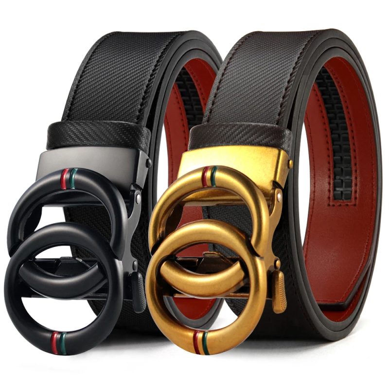 Men Belts Genuine Leather Luxury Brand Designer Fashion Automatic Buckle Vintage Men's Jeans High Quality Men’s Designer Belts - Image 15