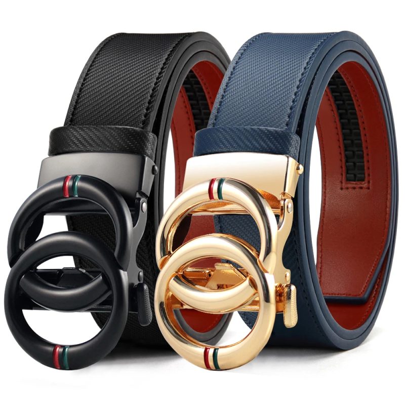 Men Belts Genuine Leather Luxury Brand Designer Fashion Automatic Buckle Vintage Men's Jeans High Quality Men’s Designer Belts - Image 18