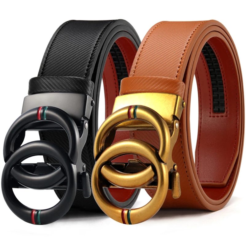 Men Belts Genuine Leather Luxury Brand Designer Fashion Automatic Buckle Vintage Men's Jeans High Quality Men’s Designer Belts - Image 19