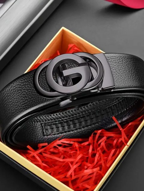 Men belt Leather Belt Metal Alloy Automatic Buckle Brand Luxury Design Waist Belts for Men Strap Male