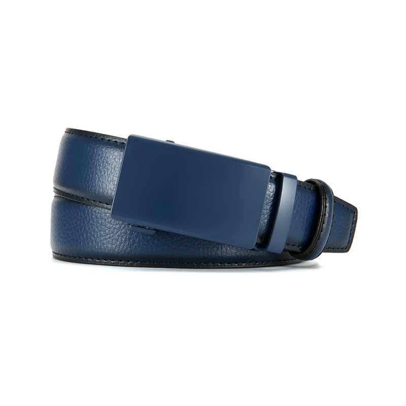 Men's Business Belt Leather Classic Alloy Buckle High Quality Casual Fashion Ratchet Adjustable Belt Cowboy Punk Casual Belt