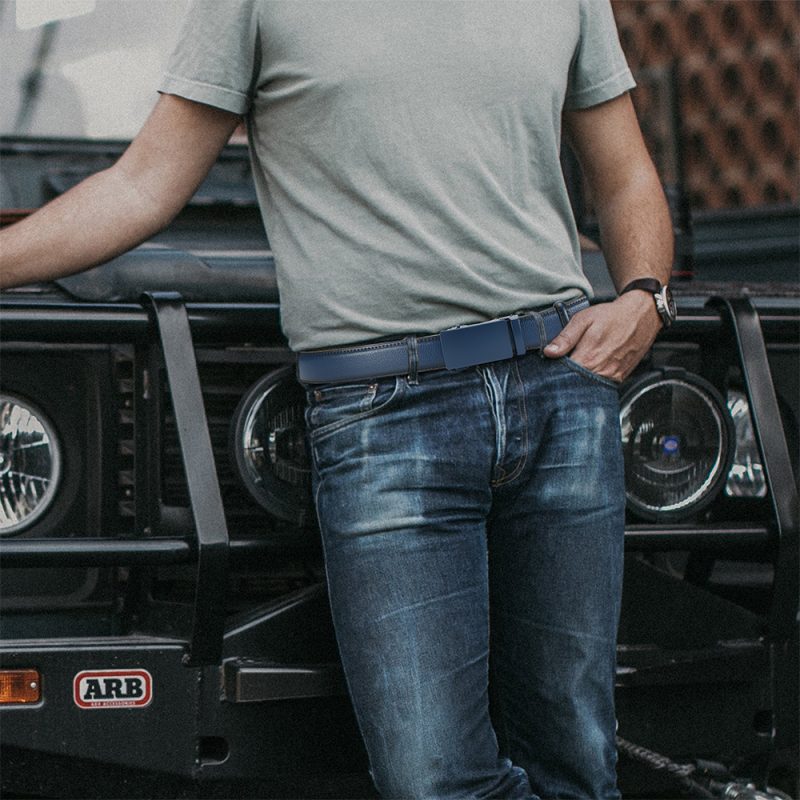 Men's Business Belt Leather Classic Alloy Buckle High Quality Casual Fashion Ratchet Adjustable Belt Cowboy Punk Casual Belt - Image 3