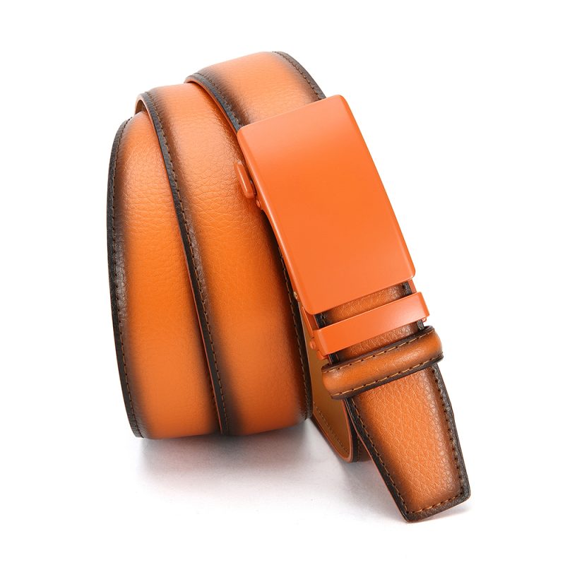 Men's Business Belt Leather Classic Alloy Buckle High Quality Casual Fashion Ratchet Adjustable Belt Cowboy Punk Casual Belt - Image 6