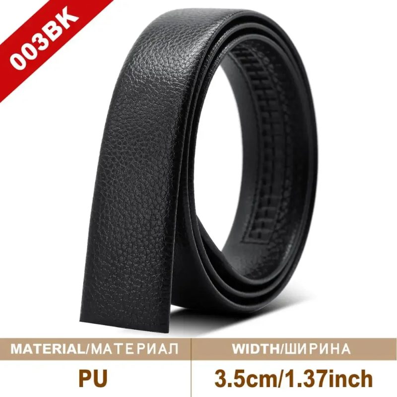 Men Belt Genuine Leather Belts Without Buckle Men's Belts Without Buckle Cowskin Luxury Belt Black Brown Cinturones Para Mujer - Image 8