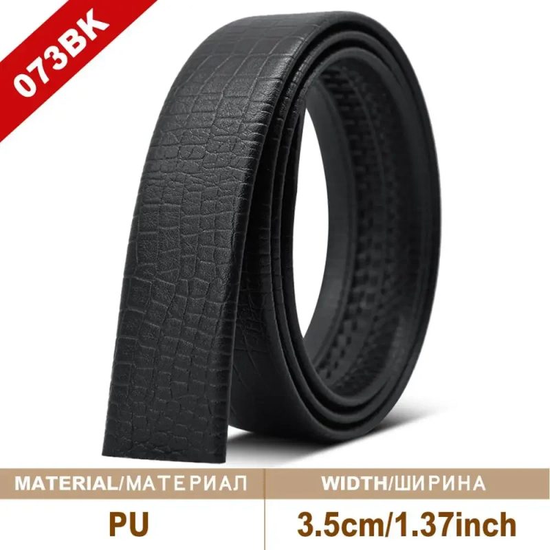 Men Belt Genuine Leather Belts Without Buckle Men's Belts Without Buckle Cowskin Luxury Belt Black Brown Cinturones Para Mujer - Image 9