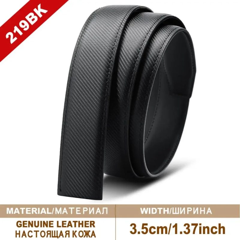 Men Belt Genuine Leather Belts Without Buckle Men's Belts Without Buckle Cowskin Luxury Belt Black Brown Cinturones Para Mujer - Image 10