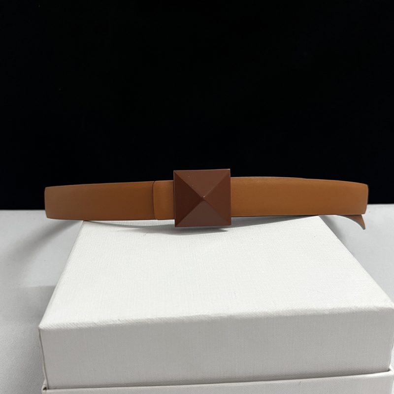 Female Belt Luxury Brand Waist Chain Jeans Dress Leather Women Accessories Retro Pyramid Buckle Double Sided Use Belts 2.5cm - Image 9