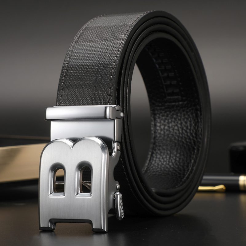 High Quality Luxury Designer Canvas Brand Men Belts Male Automatic Buckle belt Genuine Leather Belt for men Strap for Jeans