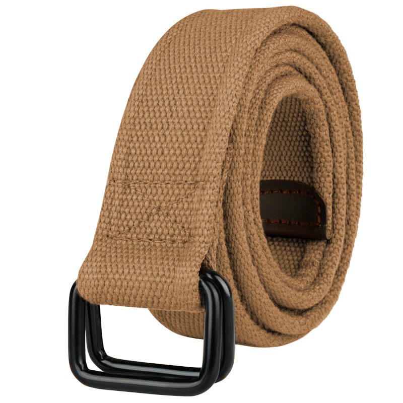 Plus Size 100-190cm Big&Tall Mens Double Ring Buckle Cotton Canvas Cloth Fabric Belts Web Black Waist Jeans - Image 15