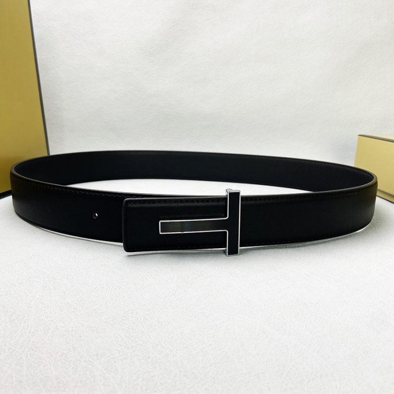 Mens Luxury Belt Fashion Genuine Leather Alloy Designer Belt T Buckle Brand Jeans Suit Business Black white blue Belt for Men - Image 10