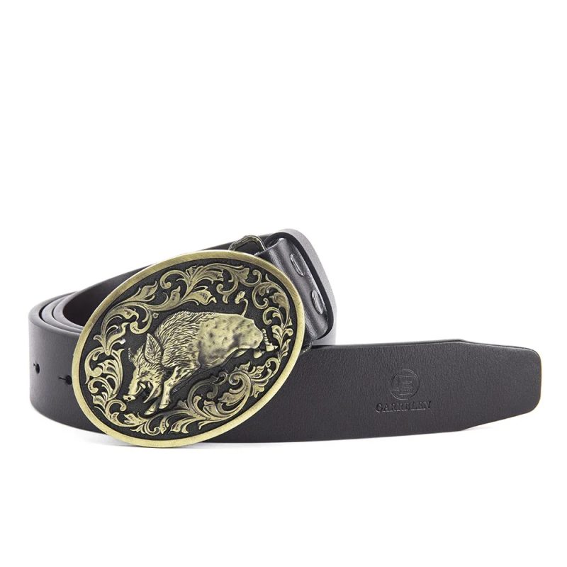 Garrblen Men Belt Luxury Brand Designer Classic High Quality Genuine Vintage Cowskin Pin Buckle Beltsretro Waistband Male Belts - Image 17