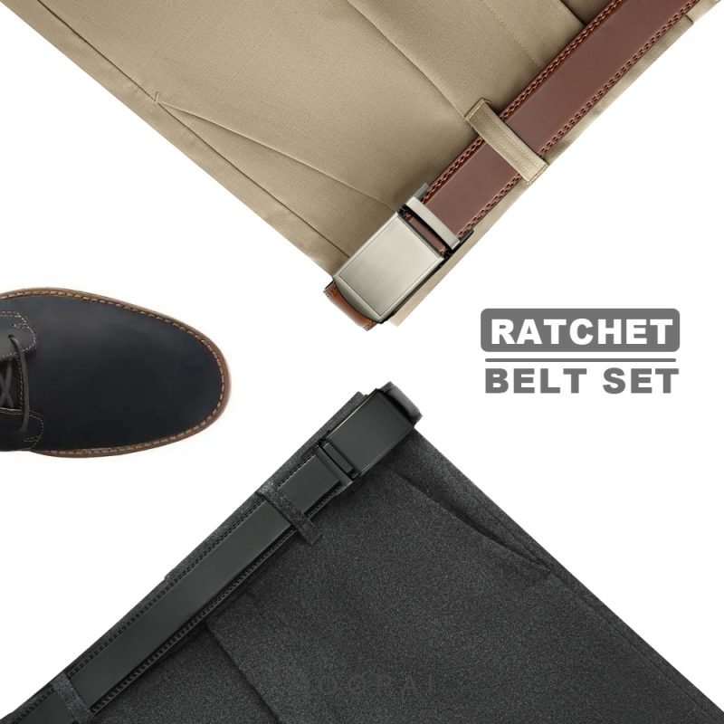 Mens Belt Genuine Leather Luxury Belt Metal Automatic Alloy Buckle Fashion Ratchet Belts for Men Cowhide High Quality Belt - Image 4
