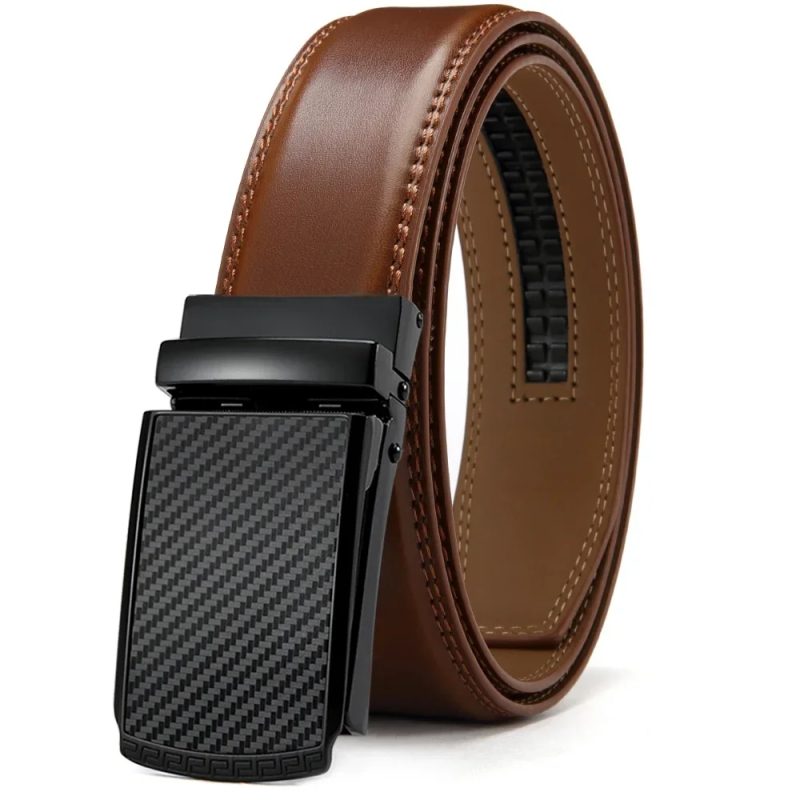 Mens Belt Genuine Leather Luxury Belt Metal Automatic Alloy Buckle Fashion Ratchet Belts for Men Cowhide High Quality Belt - Image 7