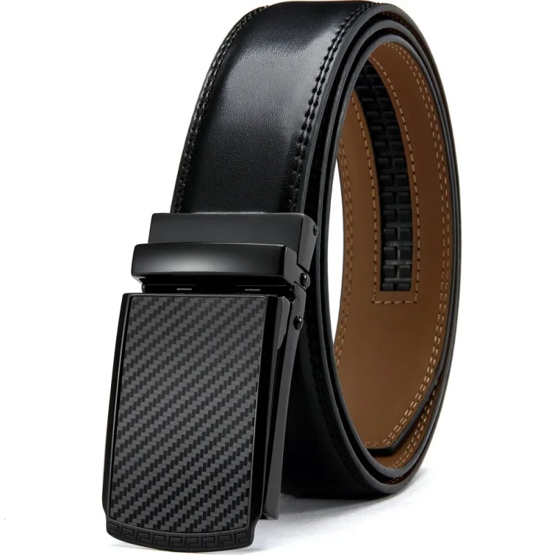 Mens Belt Genuine Leather Luxury Belt Metal Automatic Alloy Buckle Fashion Ratchet Belts for Men Cowhide High Quality Belt - Image 12