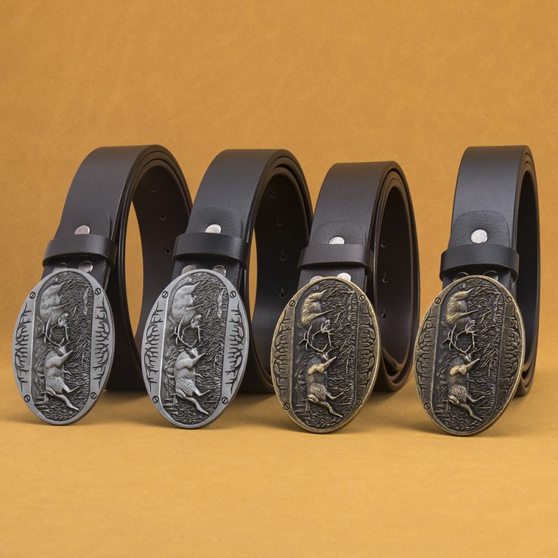Garrblen Men Leather Belts Luxury Brand Designer Classic High Quality Vintage Genuine Waistband Pin Buckle Strap Men's Belt - Image 2