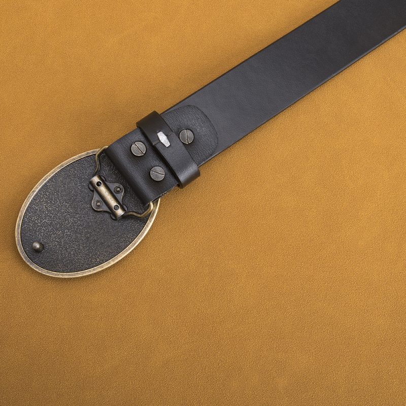 Garrblen Men Leather Belts Luxury Brand Designer Classic High Quality Vintage Genuine Waistband Pin Buckle Strap Men's Belt - Image 6