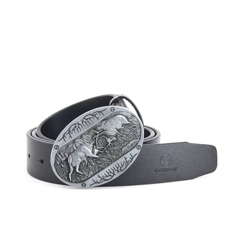 Garrblen Men Leather Belts Luxury Brand Designer Classic High Quality Vintage Genuine Waistband Pin Buckle Strap Men's Belt - Image 9