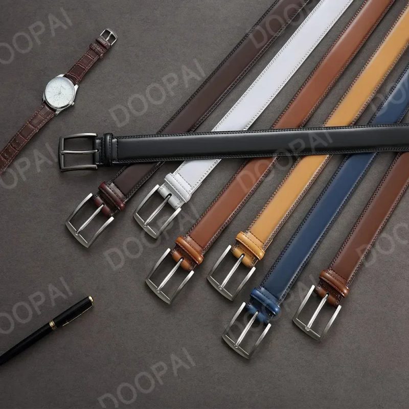 Men Belts High Quality Genuine Leather LONG Large Pin Buckle Metal Automatic Buckle Male Belts Strap Male - Image 2