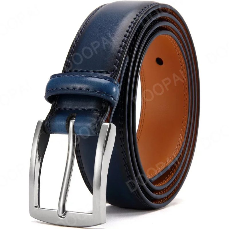 Men Belts High Quality Genuine Leather LONG Large Pin Buckle Metal Automatic Buckle Male Belts Strap Male - Image 13