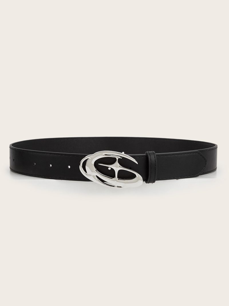 Punk Moon Star Buckle Belt Design Cross Metal Vintage Gothic Men Women Y2k Belt Pu Leather Waistband Jeans Pants Decorative Belt - Image 3