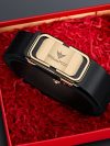 Men's casual pants belt, fashionable automatic buckle belt, simple and personalized waist belt