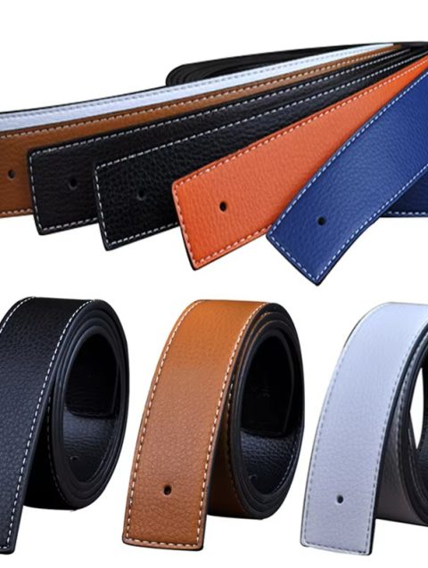 New Luxury Brand Belts Men High Quality Pin Buckle Male Strap Genuine Leather Waistband Ceinture Men's No Buckle 3.8cm H Belt