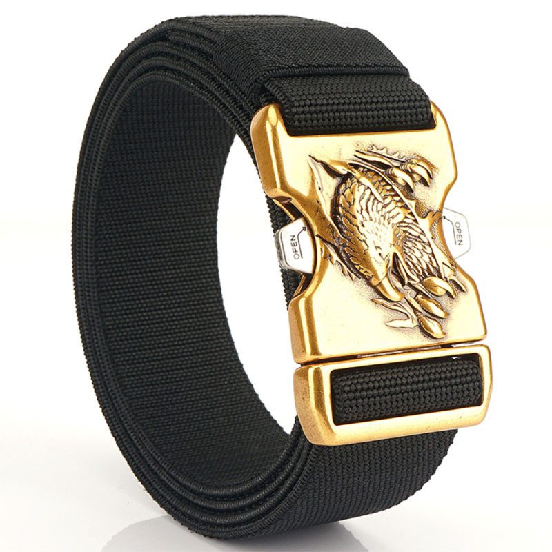 TUSHI Belt For Men Leisure Belt Luxury Belt Outdoor Elastic Work Belt Hiking Nylon Male Tactical Belt Metal Quick Buckle Girdle - Image 7