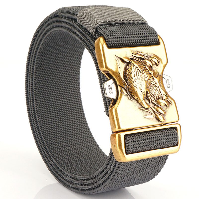 TUSHI Belt For Men Leisure Belt Luxury Belt Outdoor Elastic Work Belt Hiking Nylon Male Tactical Belt Metal Quick Buckle Girdle - Image 11