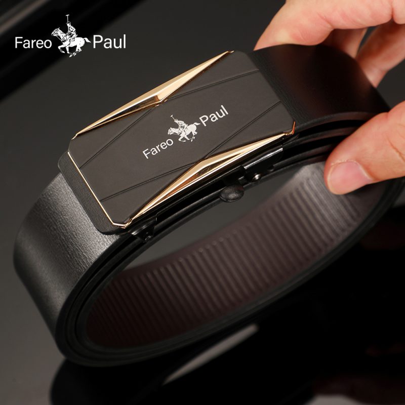 Fashionable men's High-Quality leather Belt with Automatic Buckle, Suitable for Young and Middle-Aged Gentlemen - Image 7