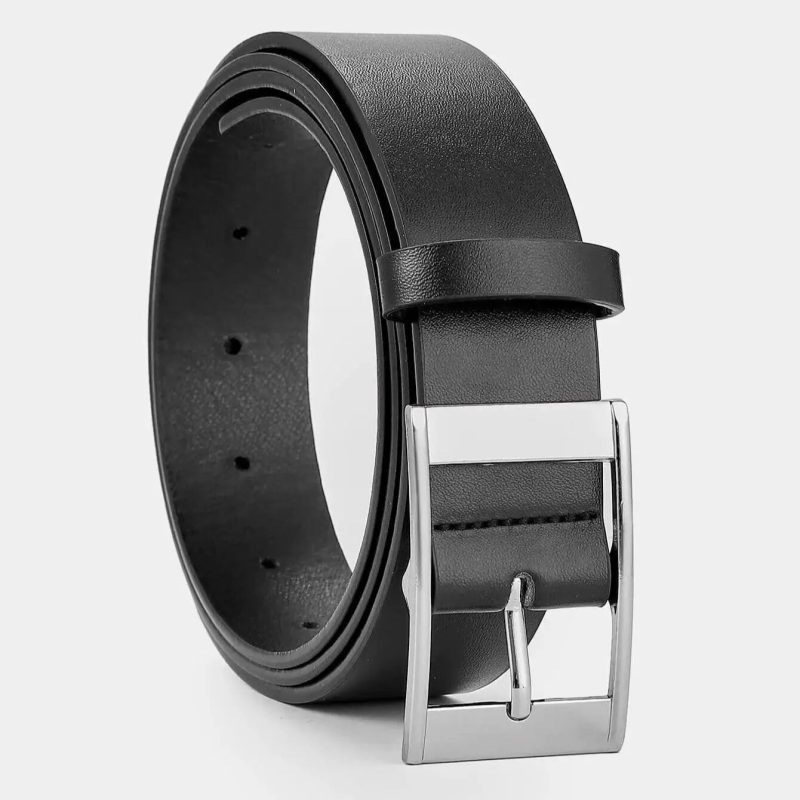 Men's Pin Buckle Faux Leather Belt Fashion Casual Business Belt - Image 2