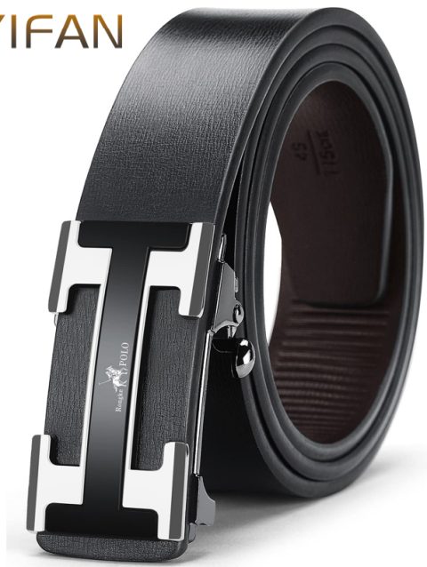 Fashion Business Men'S Belt Genuine Luxury Brand Belt Metal Buckle Belt High-Quality Leather Soft Belt With Cargo Pants Jeans