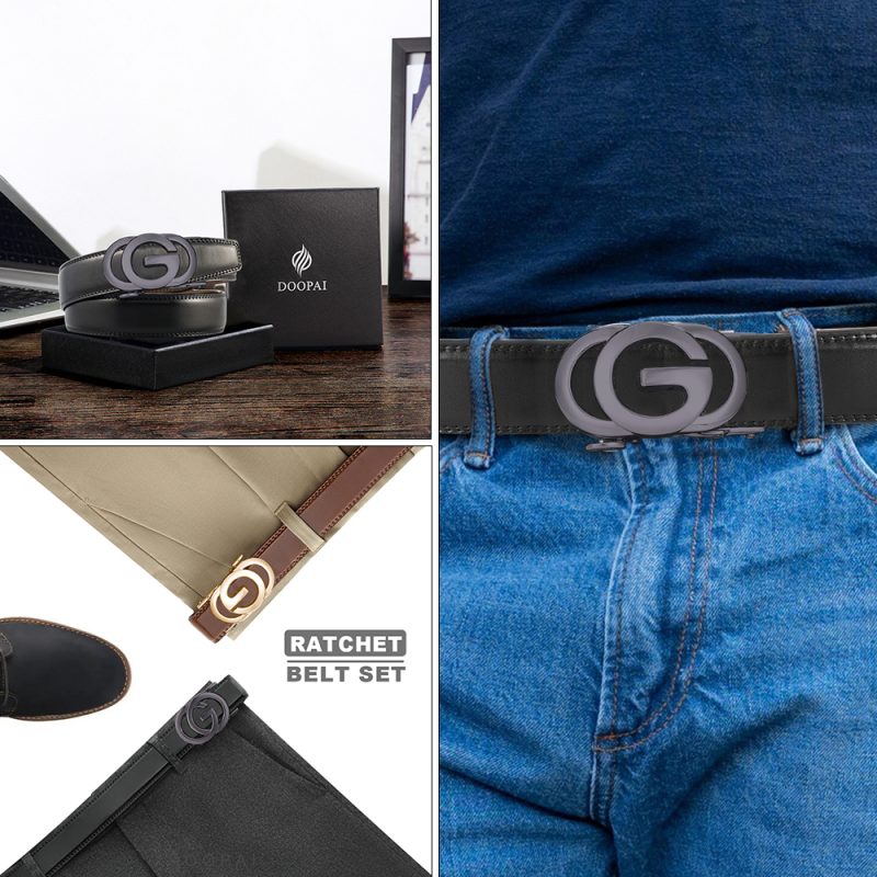 Famous Brand Men Belts Top Quality Genuine Luxury Leather Belts for Women Dress Metal Automatic Buckle Belt for Jeans Strap - Image 5