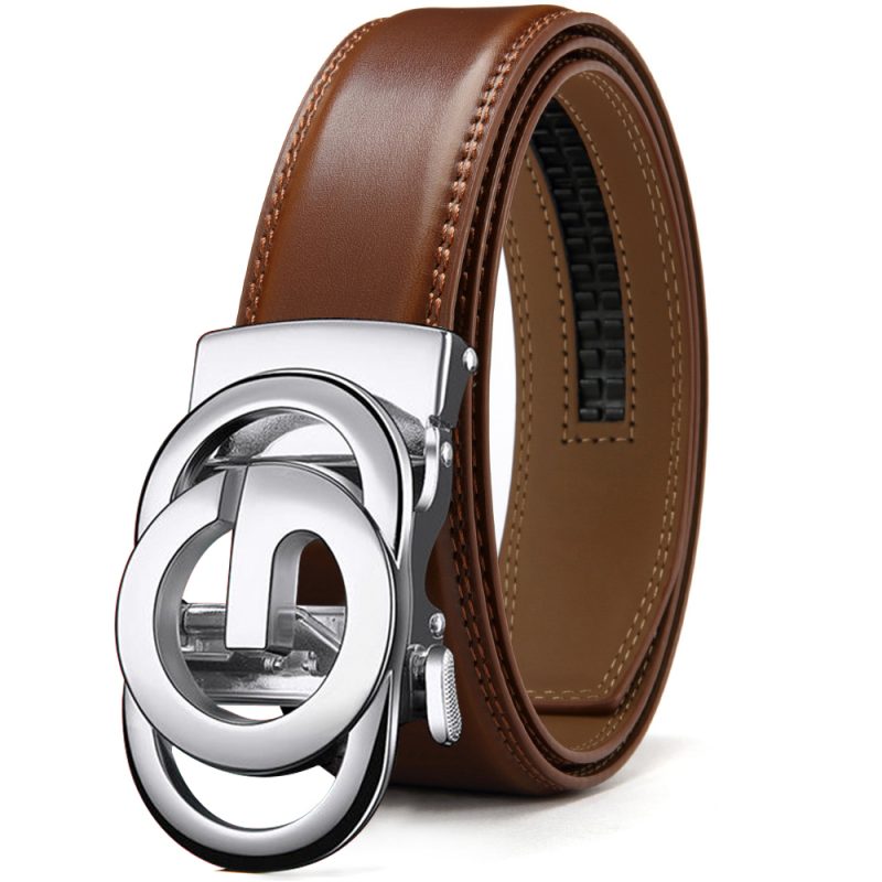 Famous Brand Men Belts Top Quality Genuine Luxury Leather Belts for Women Dress Metal Automatic Buckle Belt for Jeans Strap - Image 9