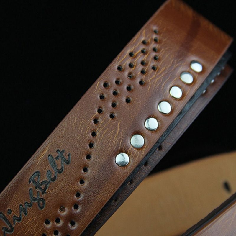 Genuine Leather Men's Belt Luxury High Quality Classic Buckle Business Cowboy Vintage Waistband Alloy Belts - Image 5