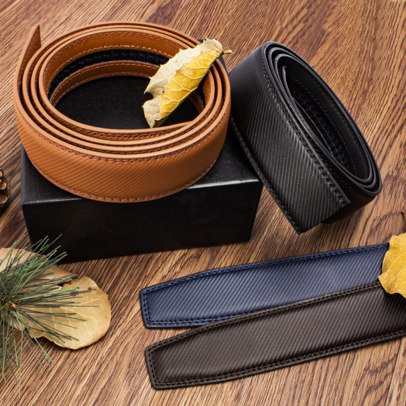 JACNAIP Men Belt Leather Belt Automatic Genuine Leather Fashion Belts Ratchet Luxury Belts Men's Trouser Belt Belt for Men - Image 5