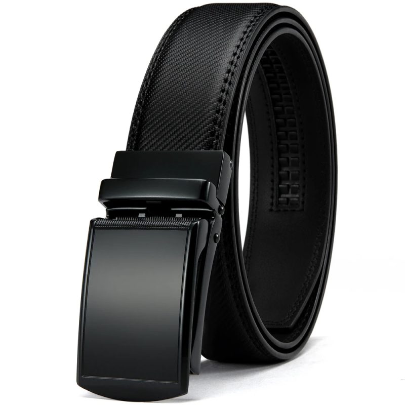 JACNAIP Men Belt Leather Belt Automatic Genuine Leather Fashion Belts Ratchet Luxury Belts Men's Trouser Belt Belt for Men - Image 7