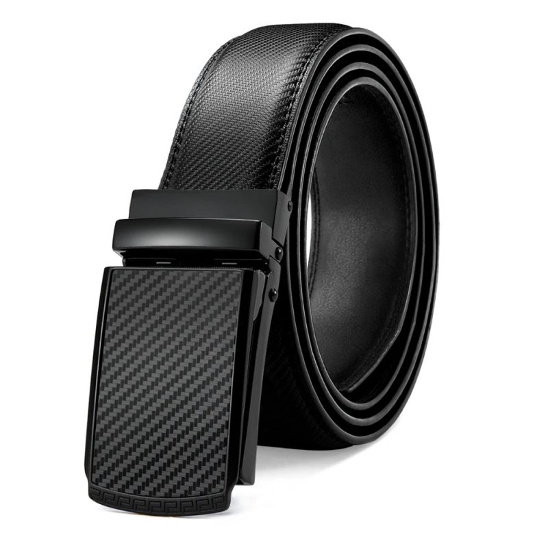 JACNAIP Men Belt Leather Belt Automatic Genuine Leather Fashion Belts Ratchet Luxury Belts Men's Trouser Belt Belt for Men - Image 8