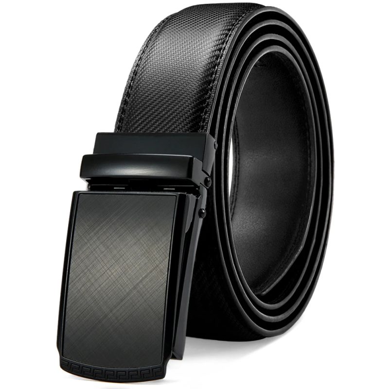 JACNAIP Men Belt Leather Belt Automatic Genuine Leather Fashion Belts Ratchet Luxury Belts Men's Trouser Belt Belt for Men - Image 16