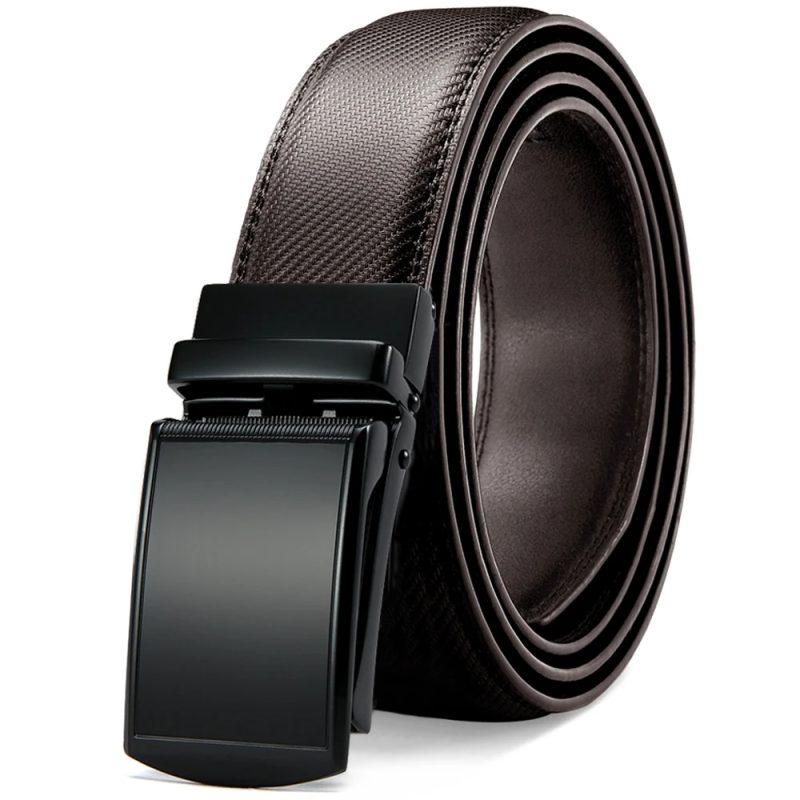 JACNAIP Men Belt Leather Belt Automatic Genuine Leather Fashion Belts Ratchet Luxury Belts Men's Trouser Belt Belt for Men - Image 19