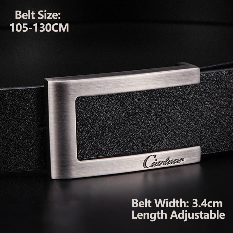 Ciartuar Leather Belts for Men High Quality Designer Brand Male Belt Luxury Mens Belts Strap Men's Gift Simple Belt Ceinture New - Image 3